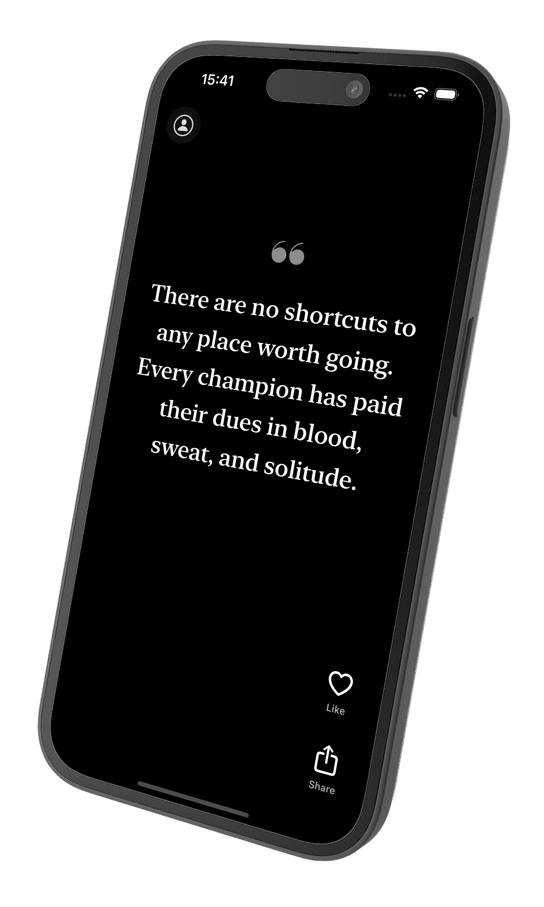 Infinite quote feed
